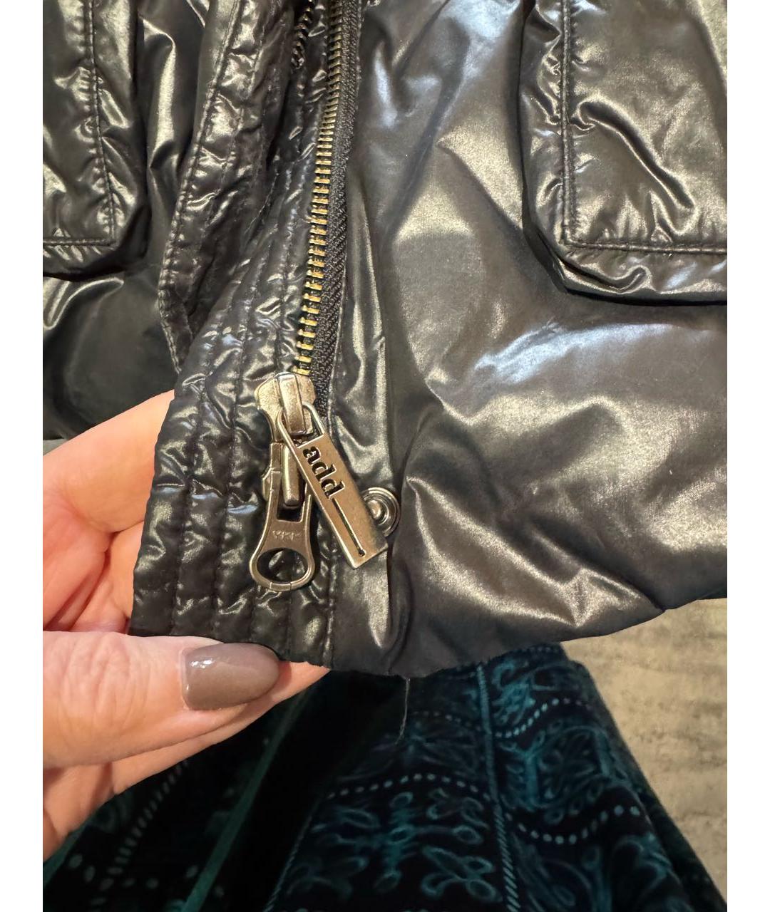 ADD Черный полиамидовый пуховик, фото 8