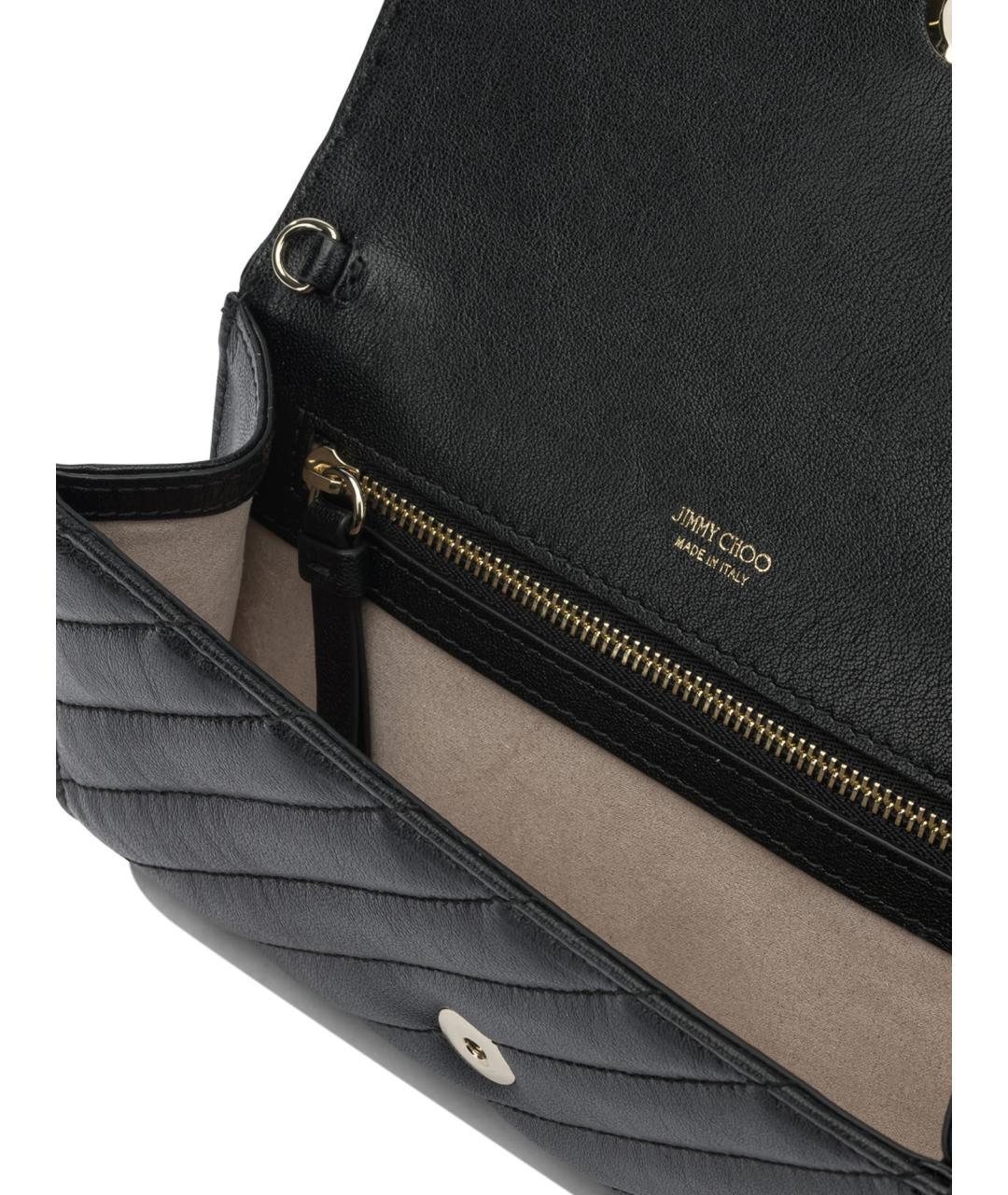 JIMMY CHOO Черный кожаный кошелек, фото 5