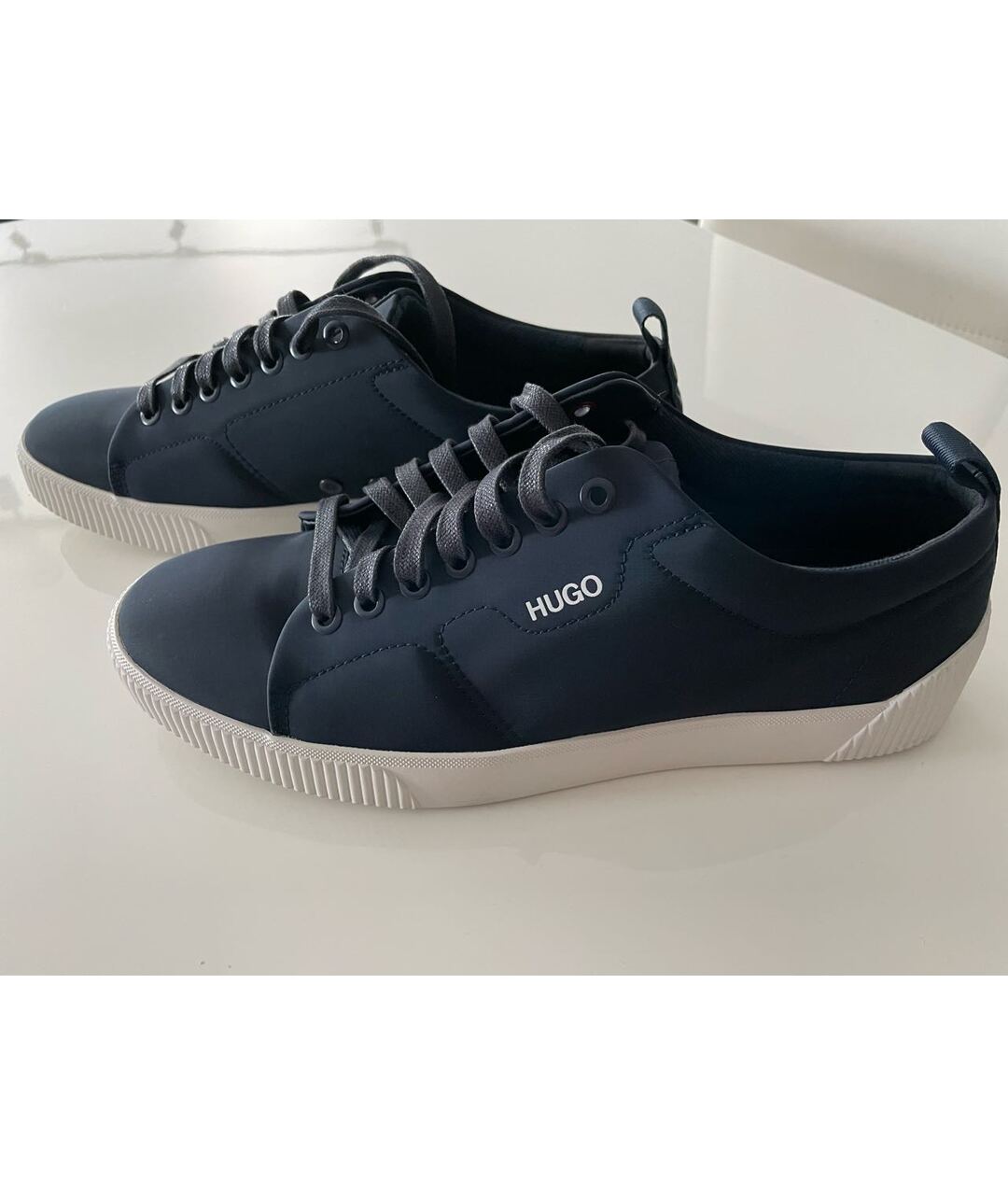 HUGO BOSS Темно-синие низкие кроссовки / кеды, фото 8