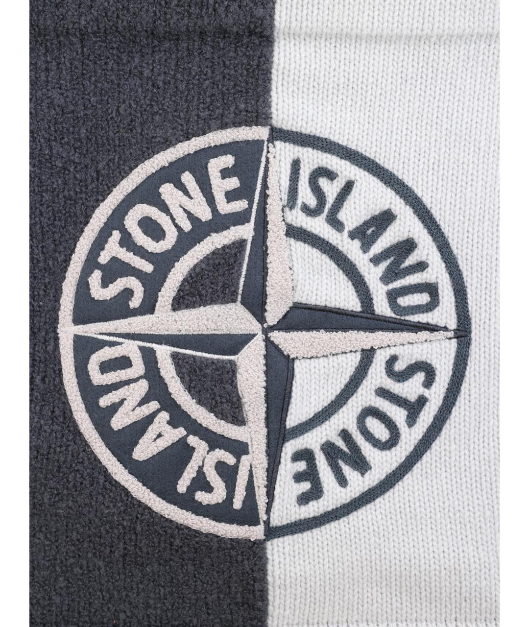 STONE ISLAND Мульти шерстяной шарф, фото 2