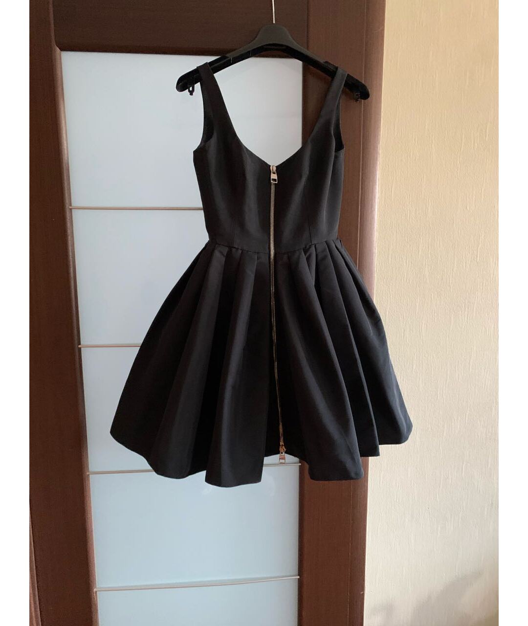 ALEXANDER MCQUEEN Черное полиэстеровое коктейльное платье, фото 9
