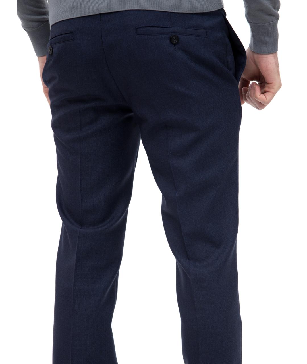 EMPORIO ARMANI Синие повседневные брюки, фото 3