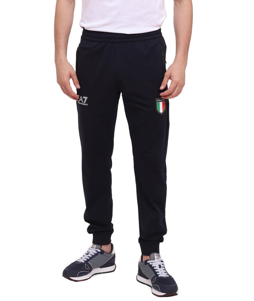 EA7 Темно-синие повседневные брюки, фото 1