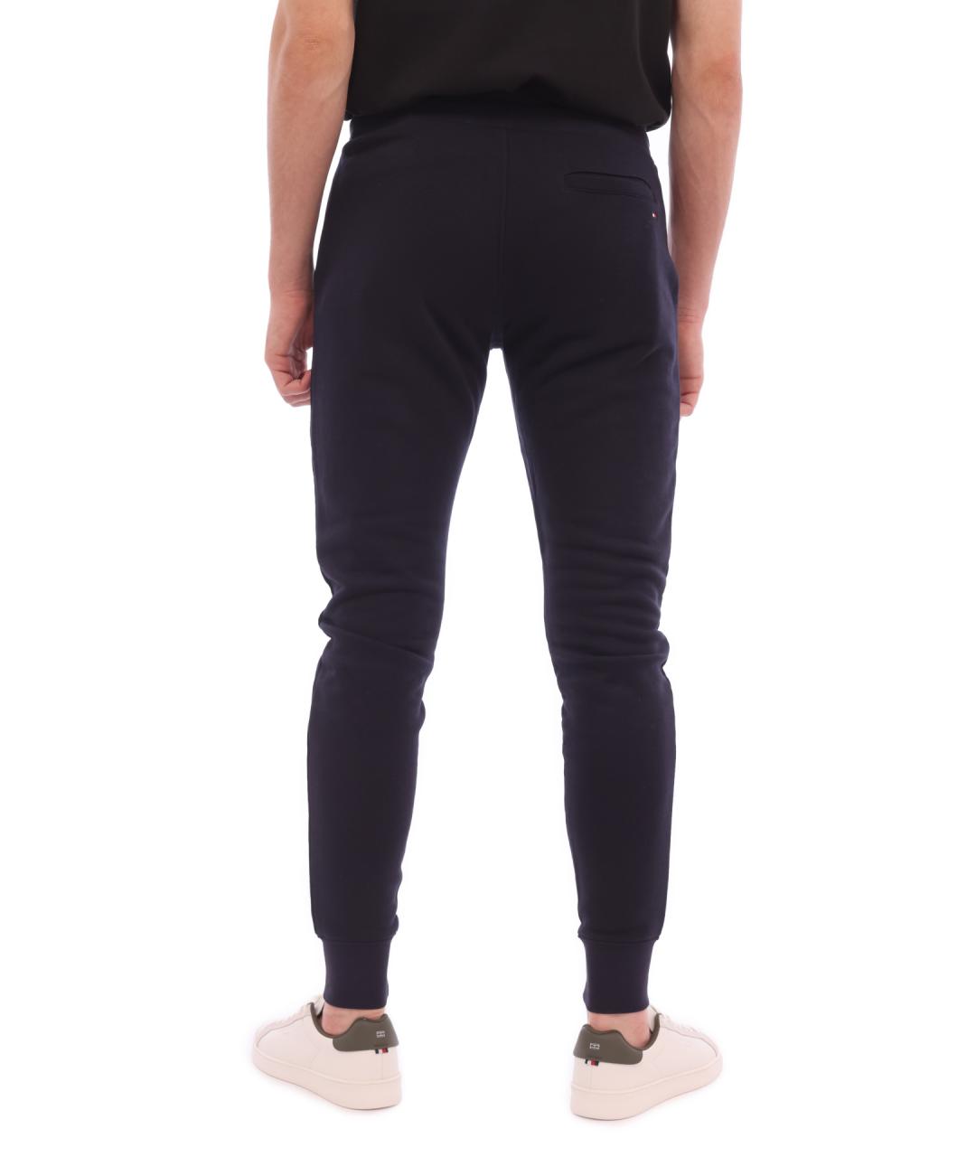 TOMMY HILFIGER Темно-синие хлопковые повседневные брюки, фото 4