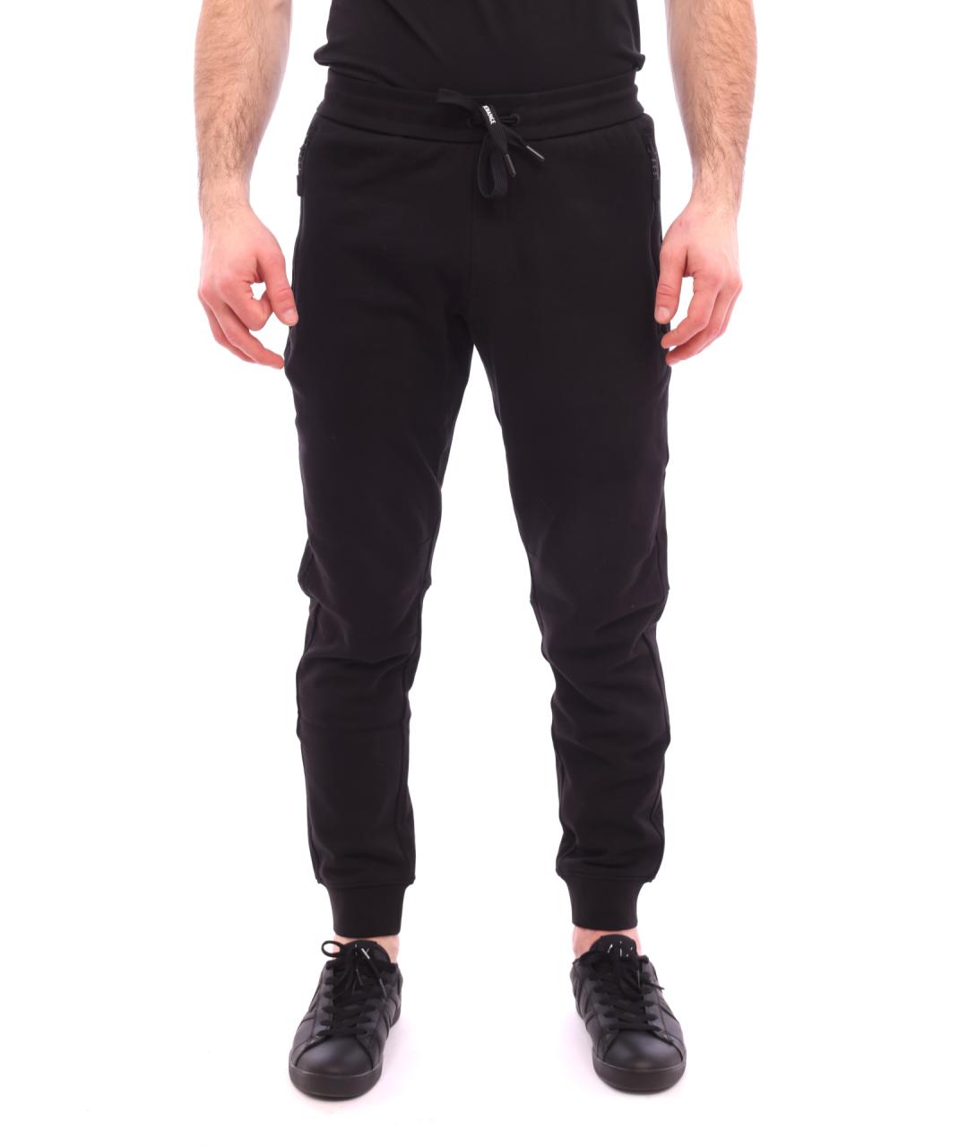 ARMANI EXCHANGE Черные хлопковые повседневные брюки, фото 1