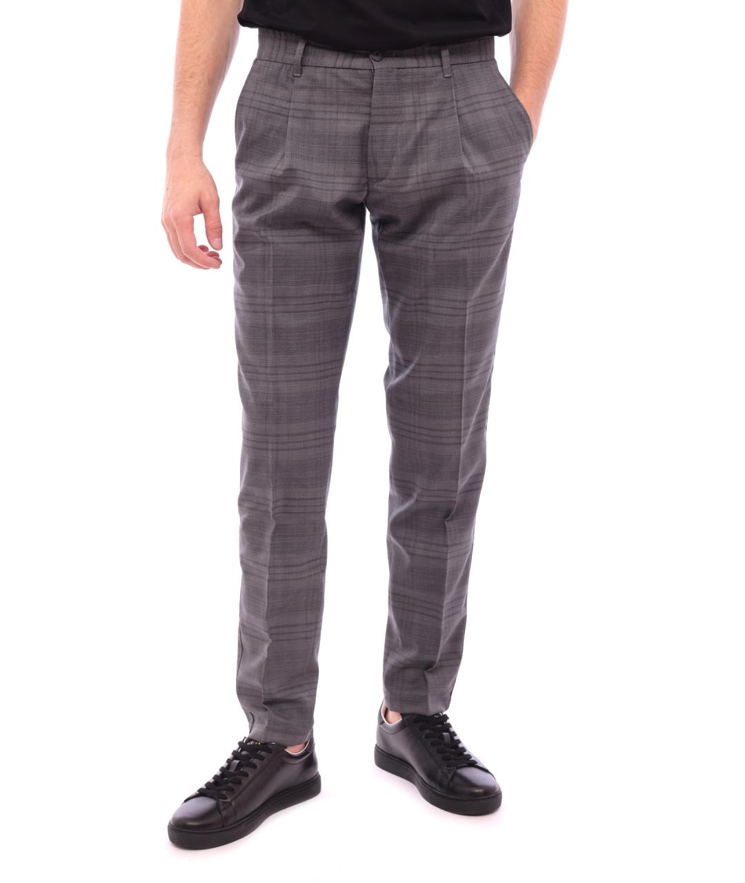 TOMMY HILFIGER Серые классические брюки, фото 1