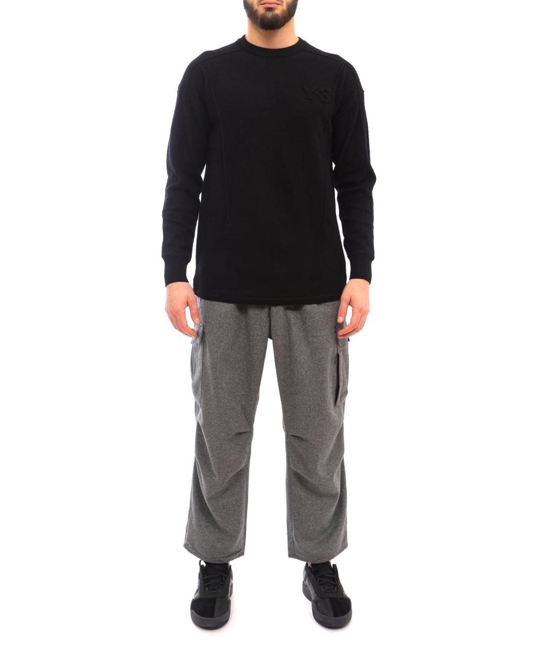 Y-3 Серые повседневные брюки, фото 5