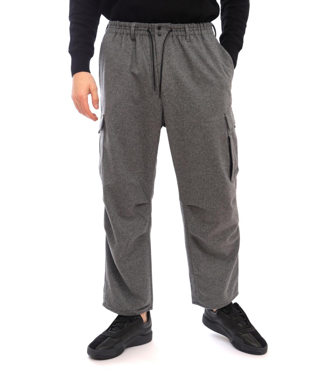 Y-3 Серые повседневные брюки, фото 1