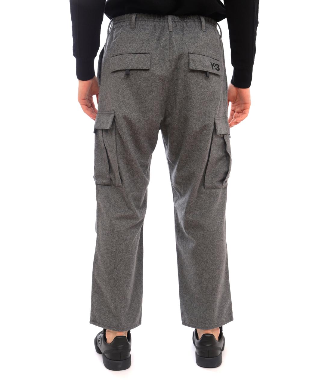 Y-3 Серые повседневные брюки, фото 4