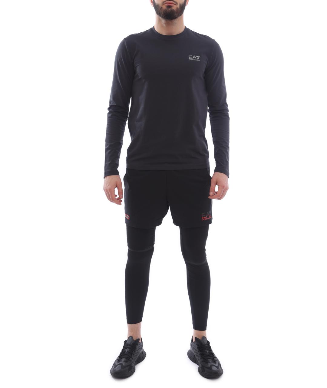 EA7 Черные повседневные брюки, фото 7