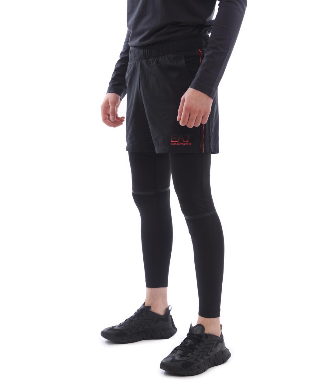 EA7 Черные повседневные брюки, фото 4