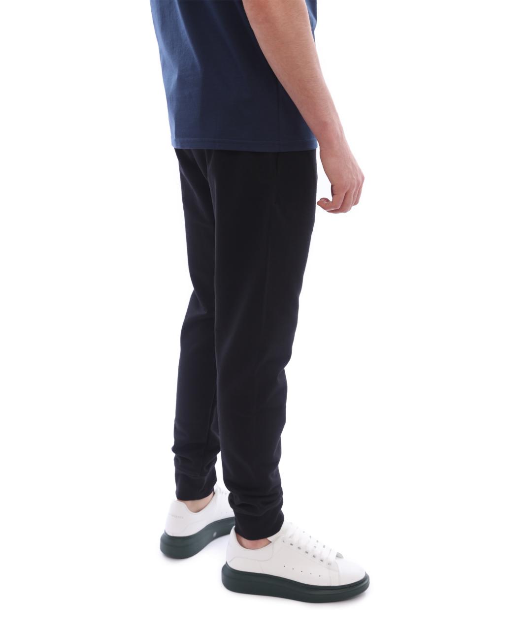 ALEXANDER MCQUEEN Черные хлопковые повседневные брюки, фото 5