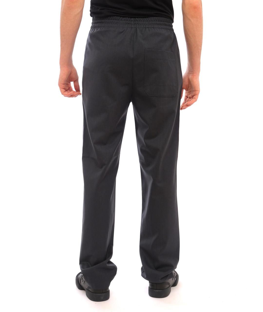 Y-3 Серые шерстяные повседневные брюки, фото 4