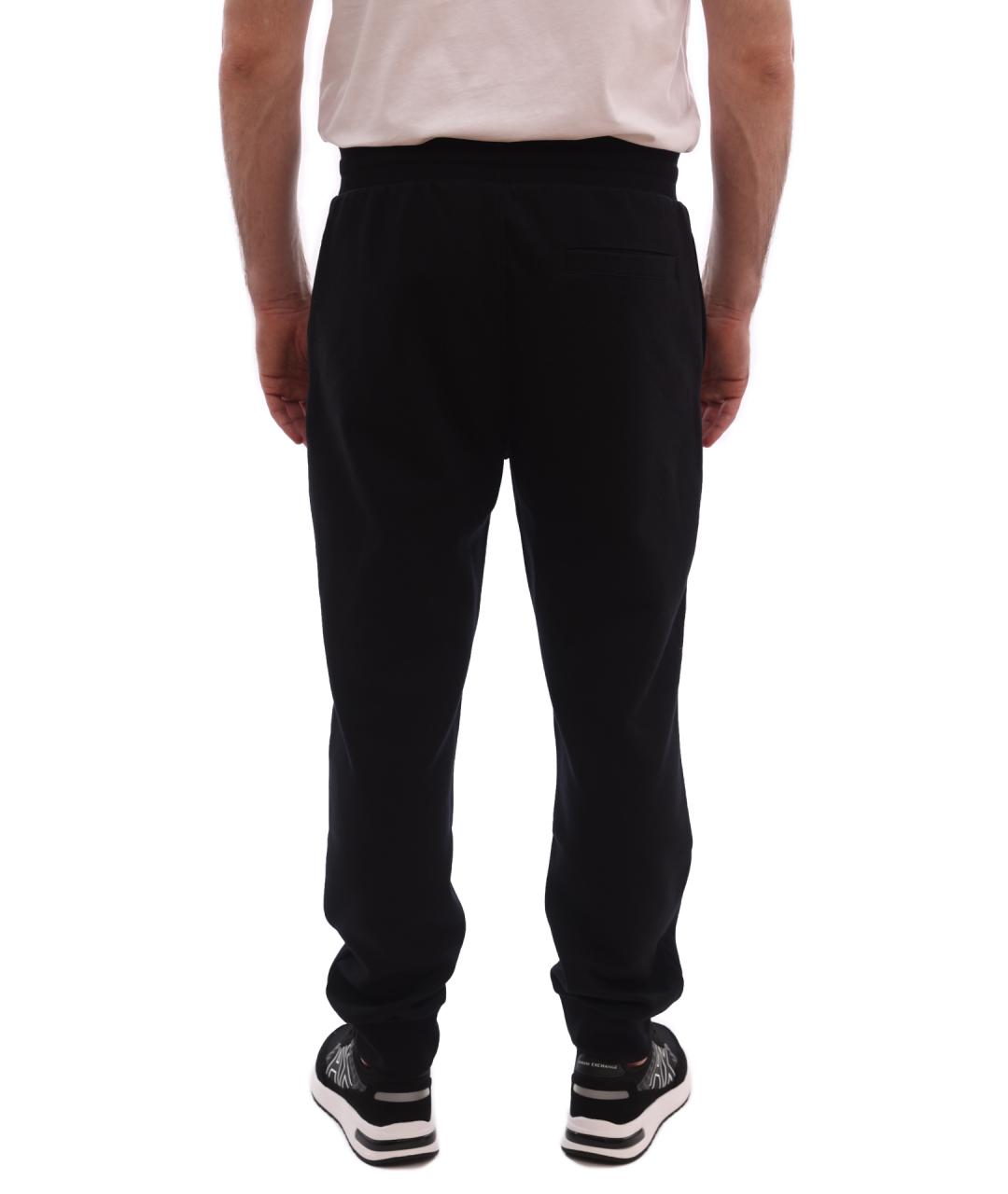 ARMANI EXCHANGE Черные хлопковые повседневные брюки, фото 5