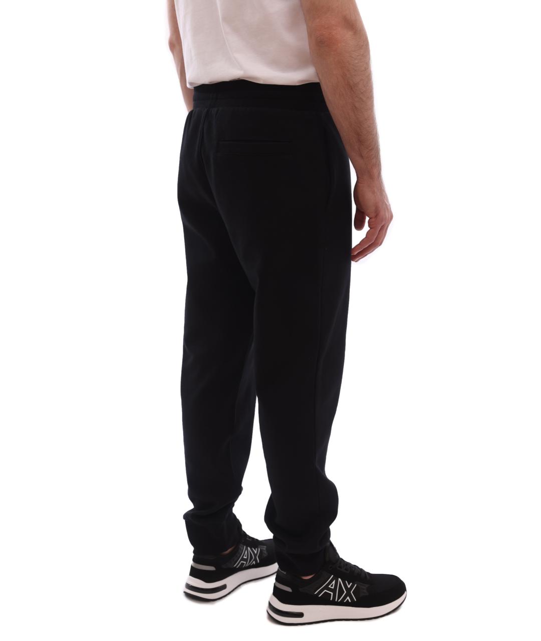 ARMANI EXCHANGE Черные хлопковые повседневные брюки, фото 4