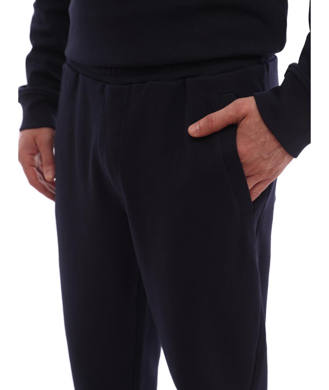 ARMANI EXCHANGE Темно-синие хлопковые повседневные брюки, фото 6