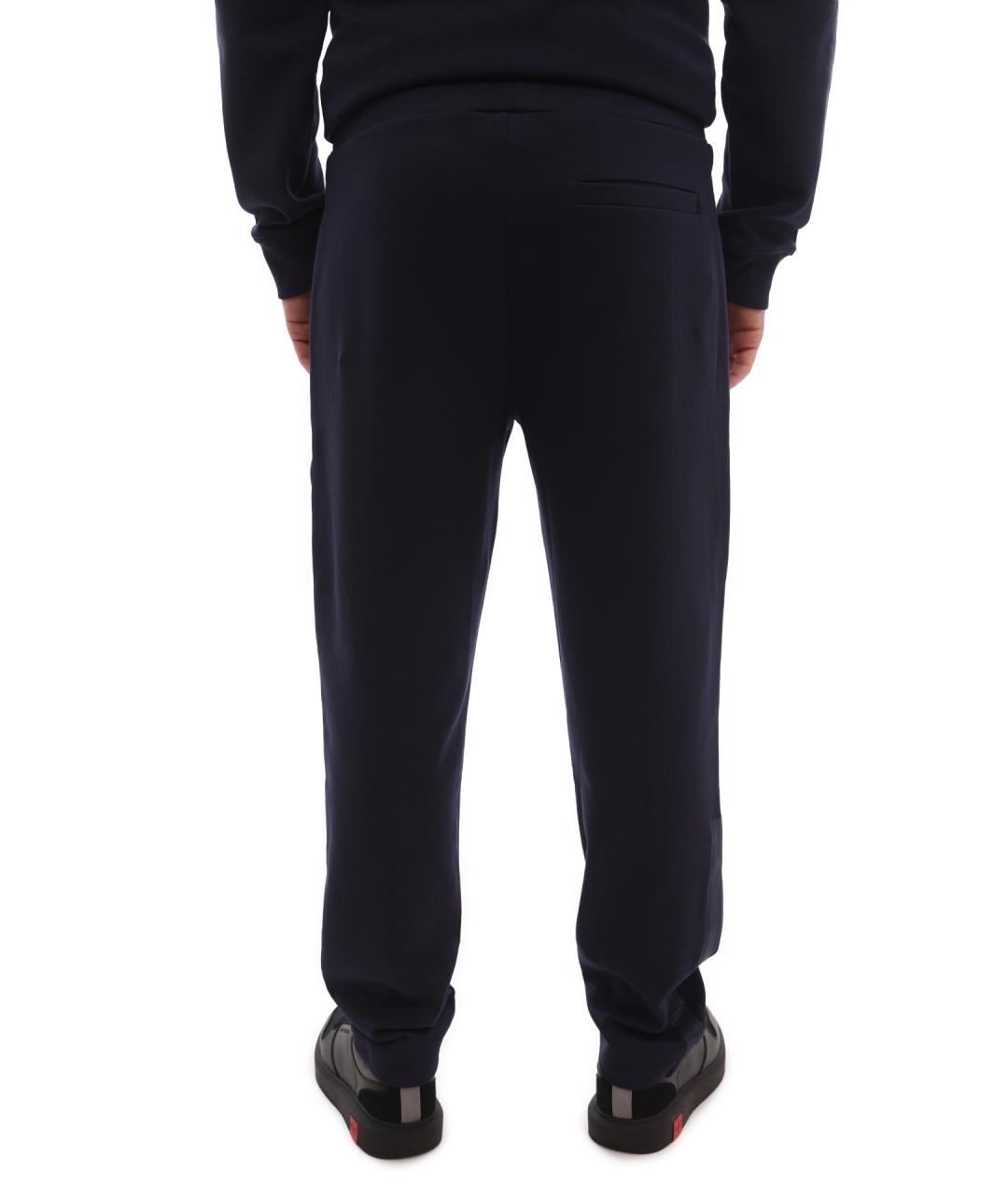 ARMANI EXCHANGE Темно-синие хлопковые повседневные брюки, фото 4