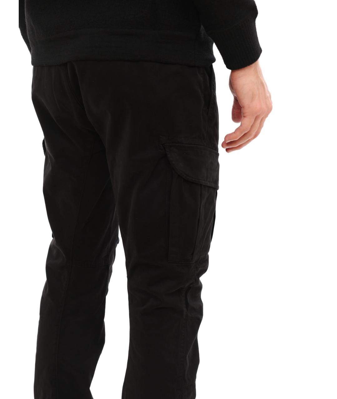 CP COMPANY Черные хлопковые повседневные брюки, фото 4