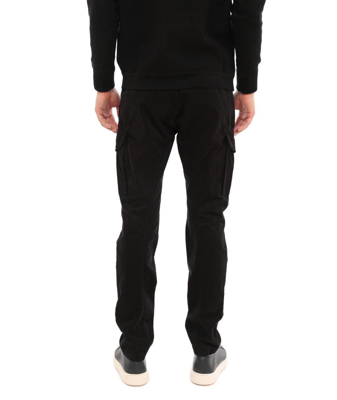 CP COMPANY Черные хлопковые повседневные брюки, фото 3