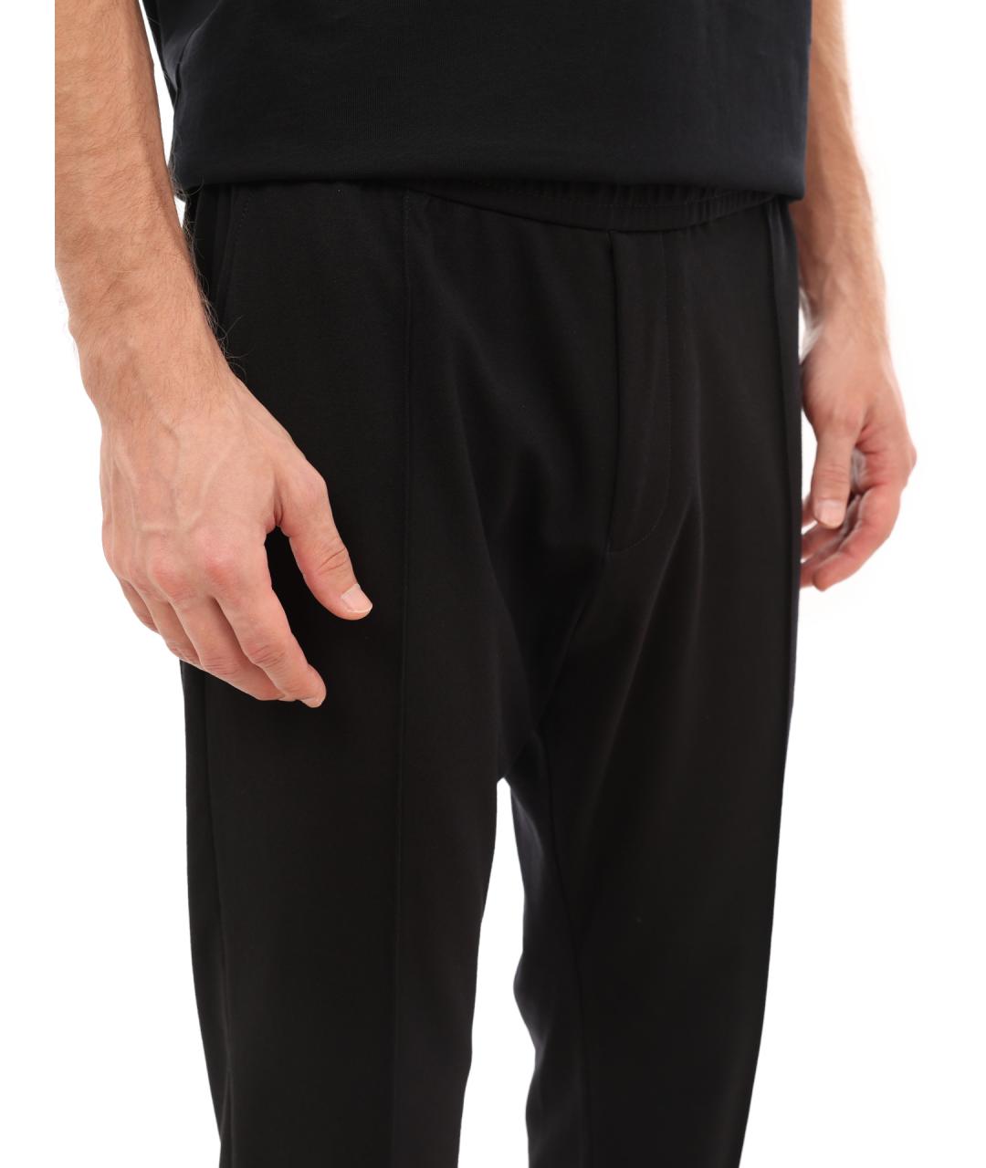 EMPORIO ARMANI Синие шерстяные повседневные брюки, фото 5