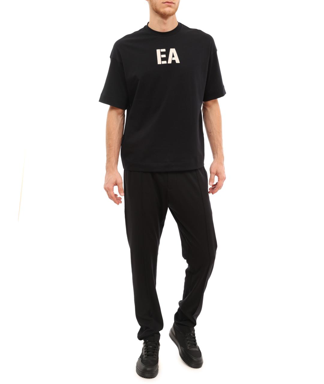 EMPORIO ARMANI Синие шерстяные повседневные брюки, фото 2