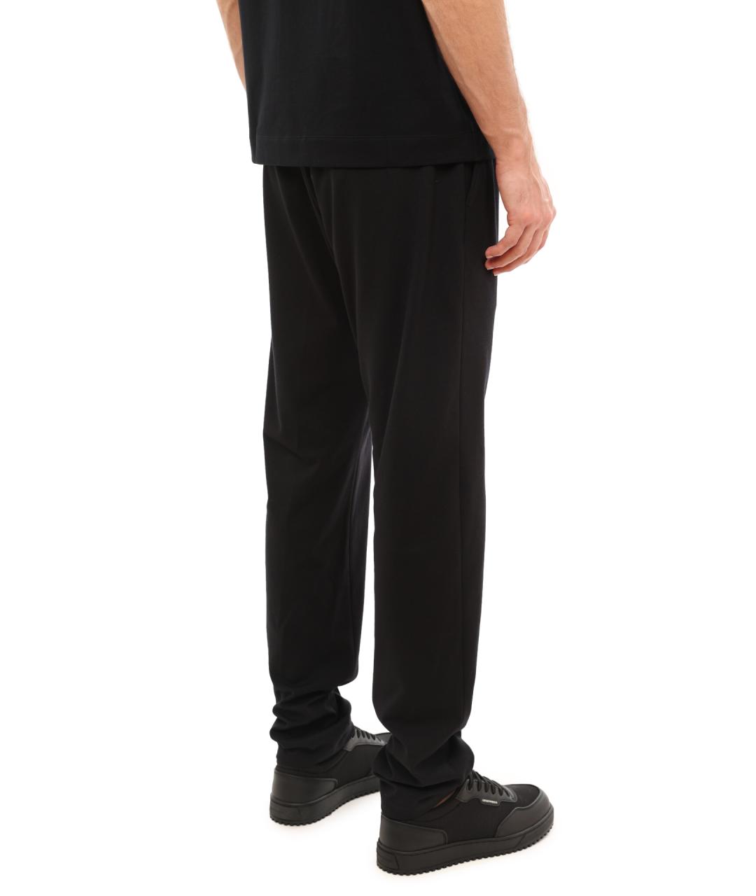 EMPORIO ARMANI Синие шерстяные повседневные брюки, фото 4