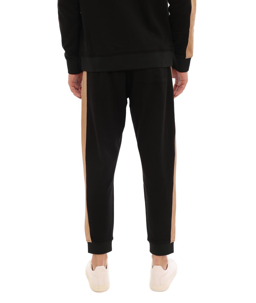 ARMANI EXCHANGE Черные хлопковые повседневные брюки, фото 4