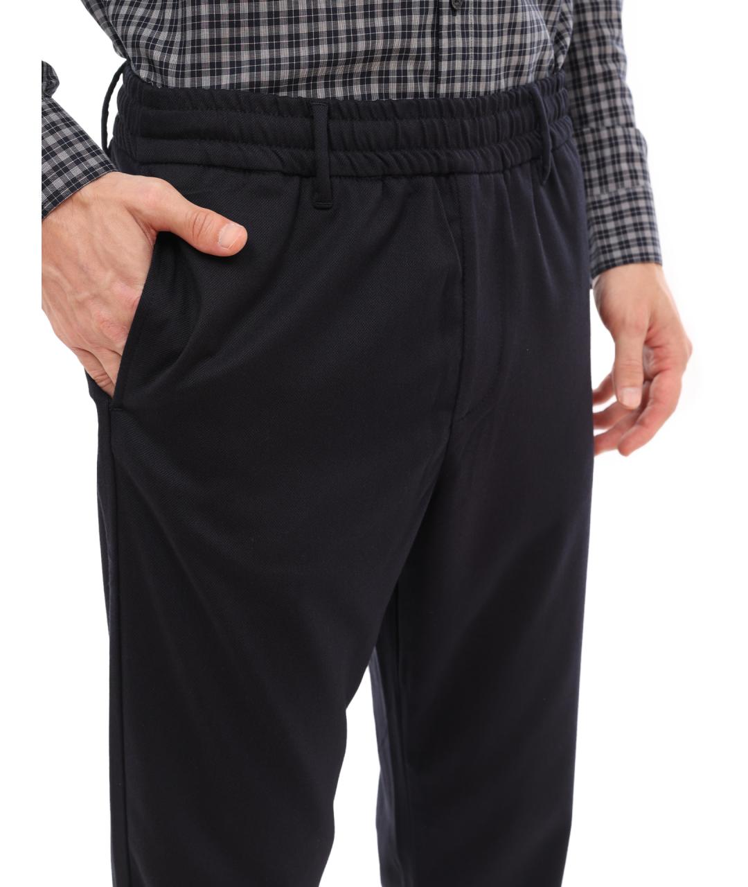 ARMANI EXCHANGE Темно-синие повседневные брюки, фото 5