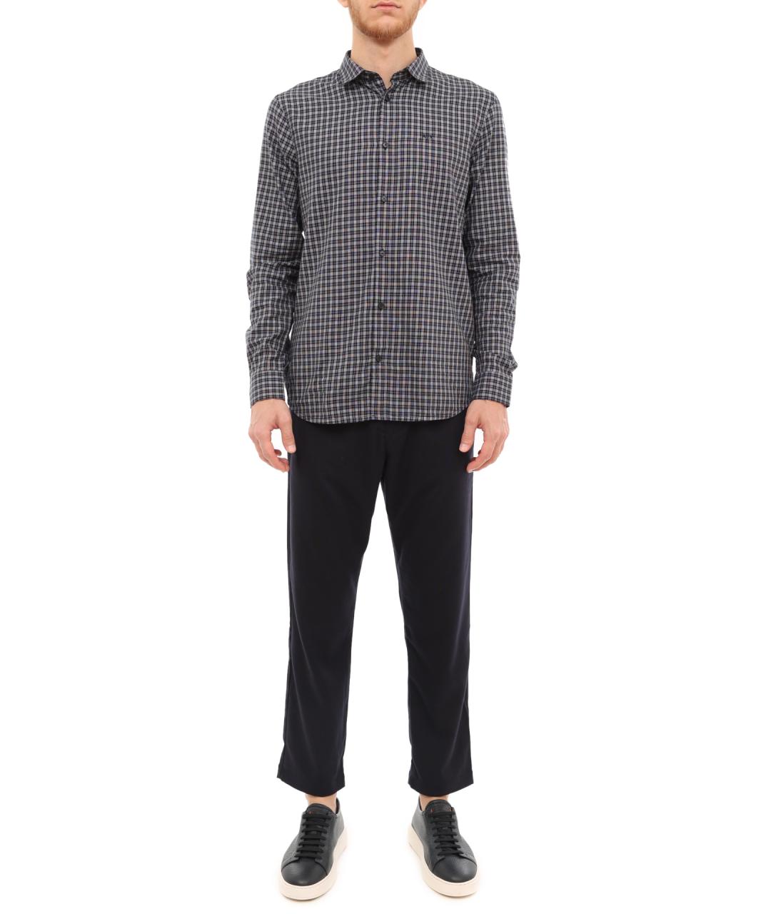 ARMANI EXCHANGE Темно-синие повседневные брюки, фото 2