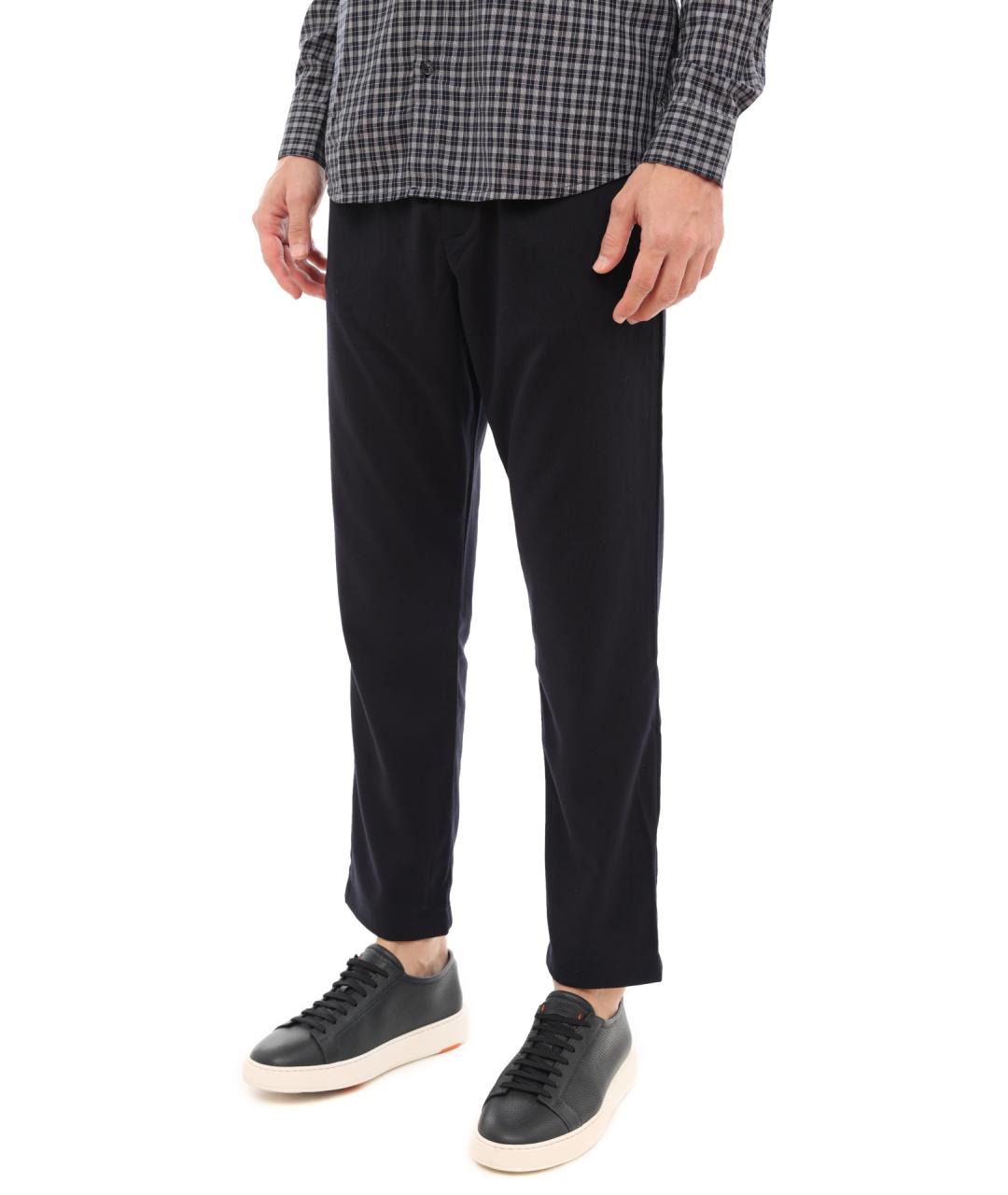 ARMANI EXCHANGE Темно-синие повседневные брюки, фото 3