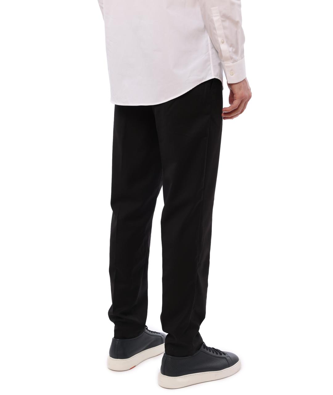 ARMANI EXCHANGE Черные хлопковые повседневные брюки, фото 5