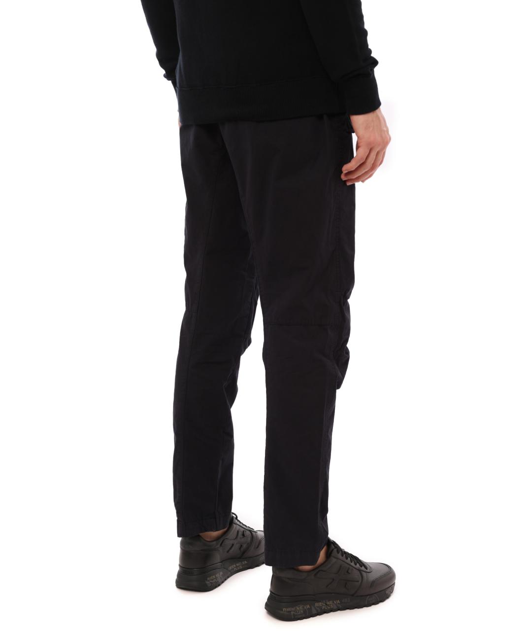 CP COMPANY Черные хлопковые повседневные брюки, фото 3