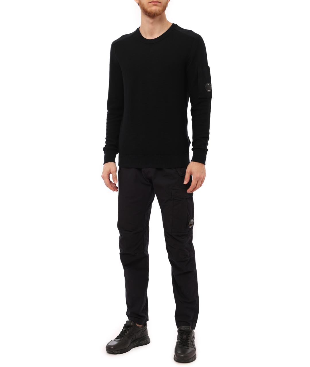 CP COMPANY Черные хлопковые повседневные брюки, фото 5