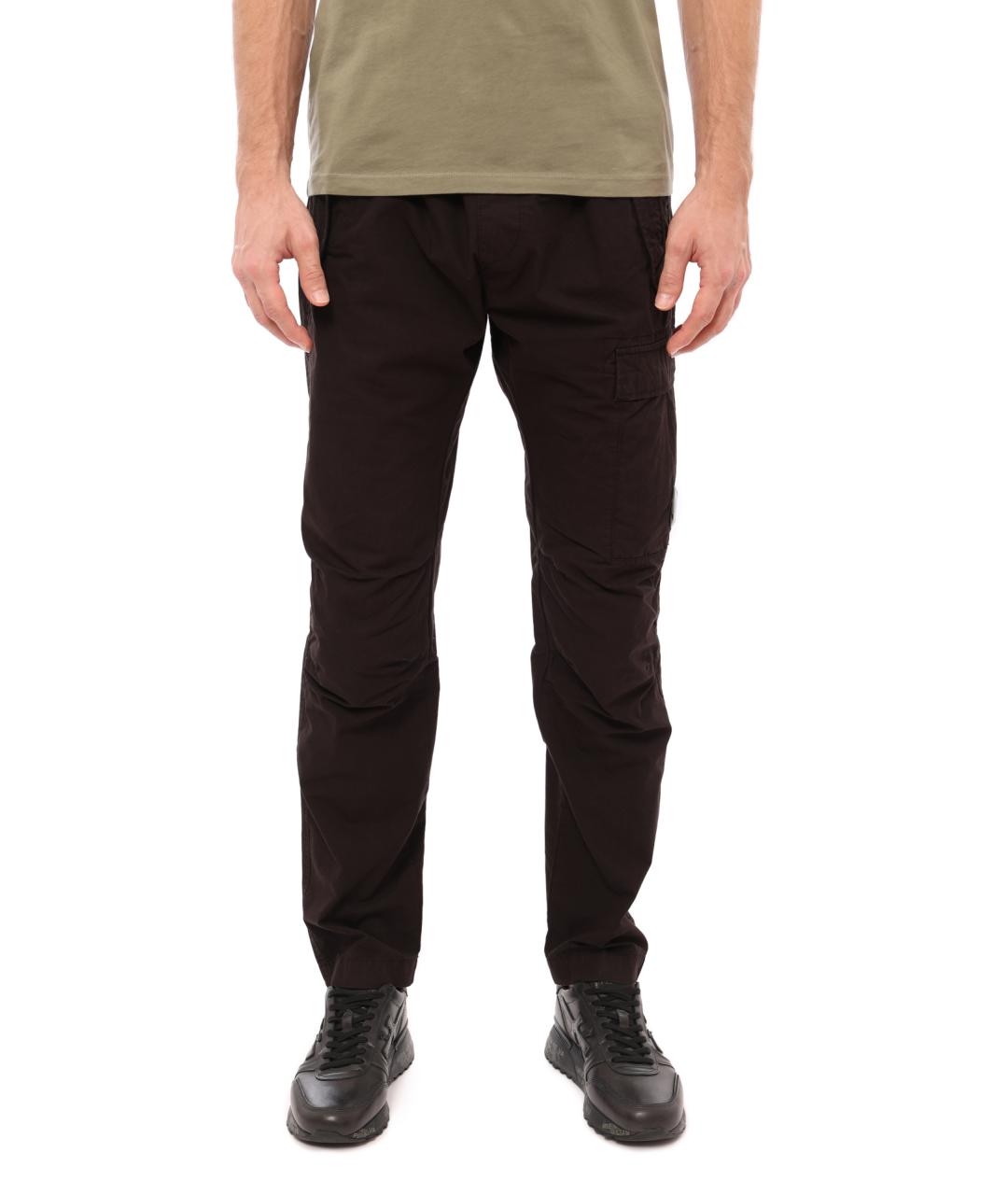 CP COMPANY Черные хлопковые повседневные брюки, фото 1