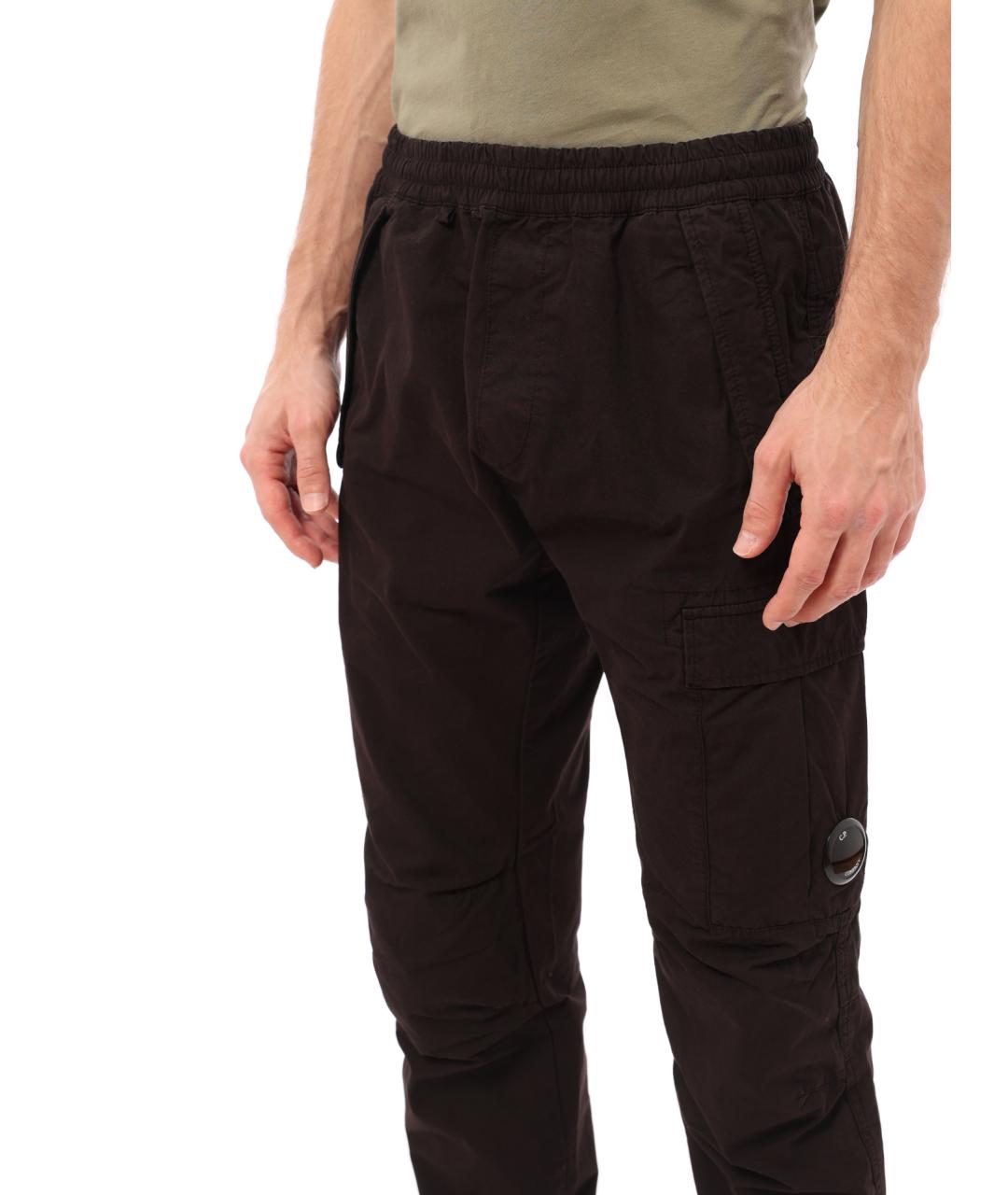 CP COMPANY Черные хлопковые повседневные брюки, фото 4