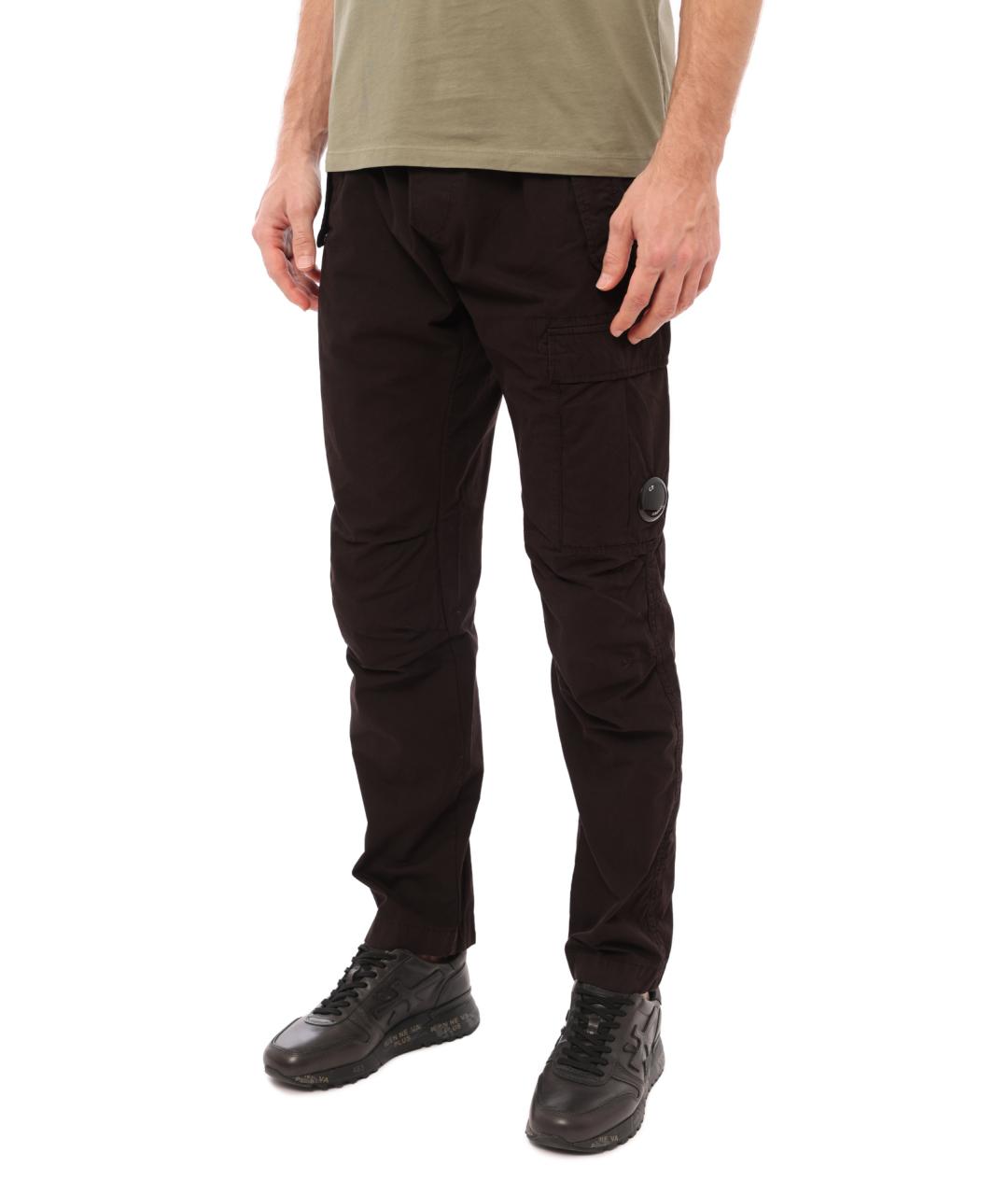 CP COMPANY Черные хлопковые повседневные брюки, фото 5