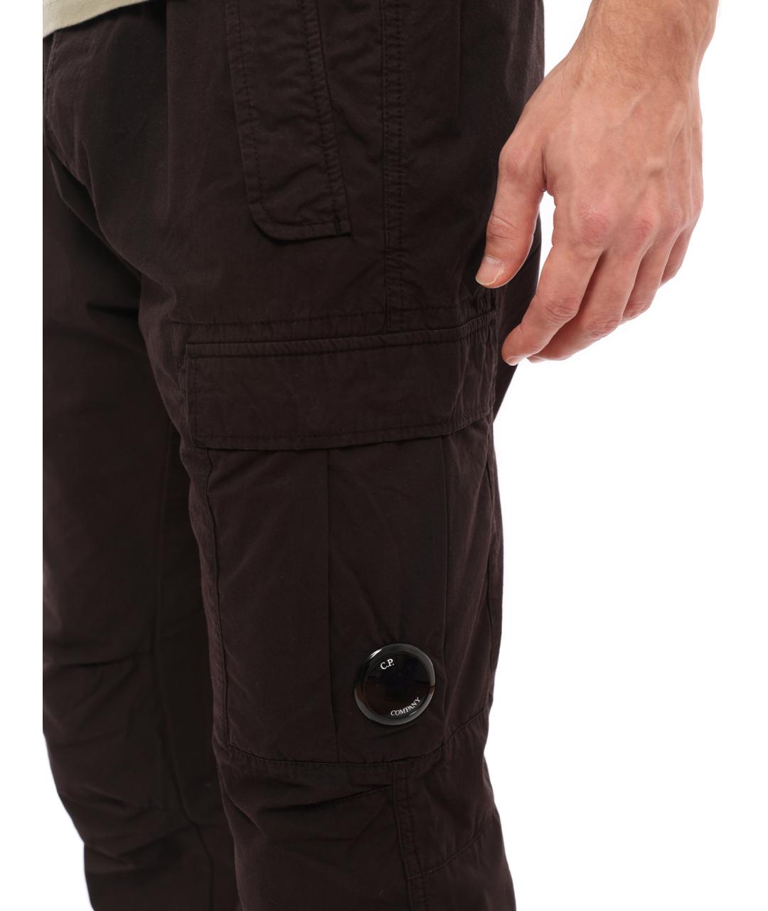CP COMPANY Черные хлопковые повседневные брюки, фото 3