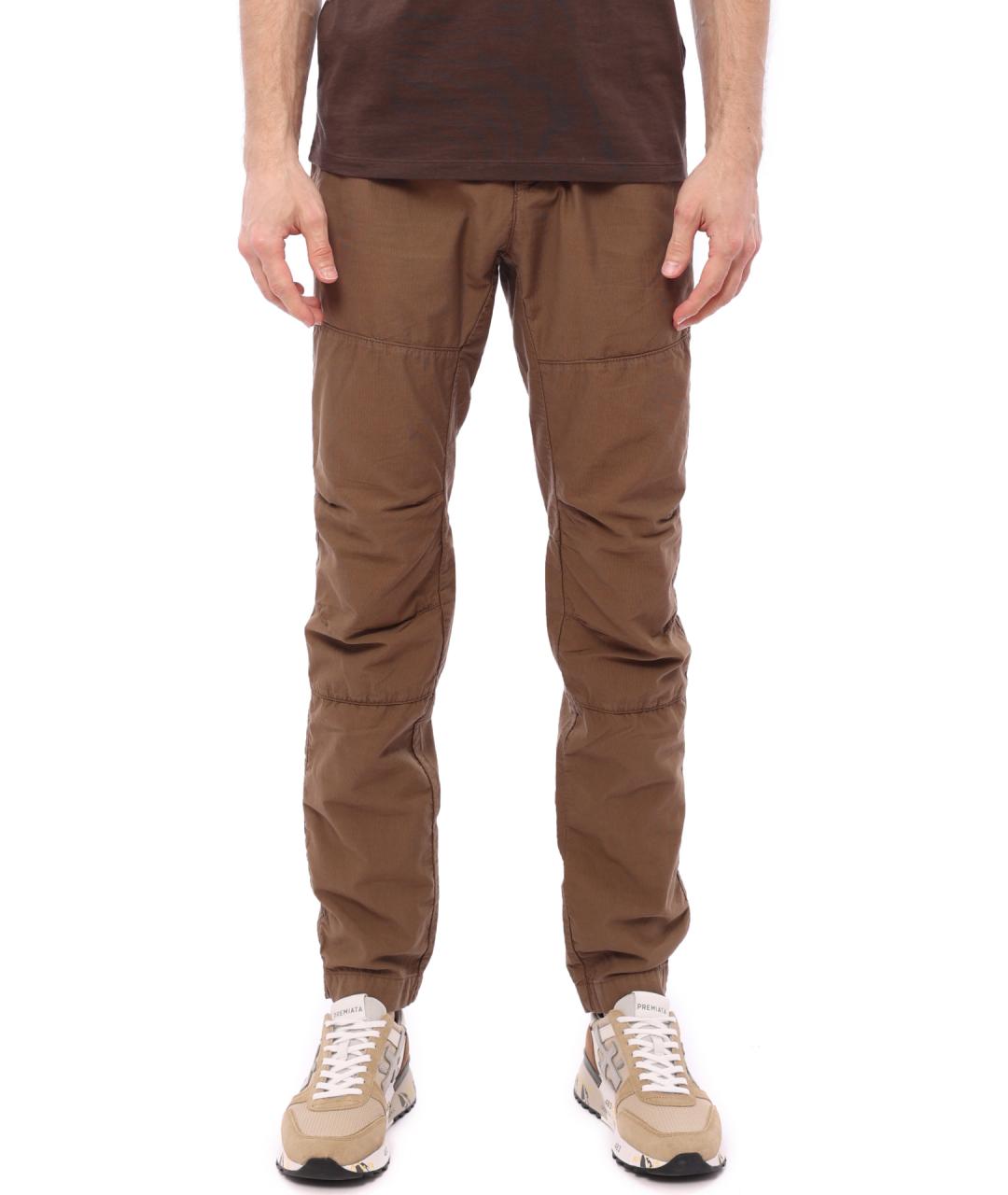 CP COMPANY Коричневые хлопковые повседневные брюки, фото 1