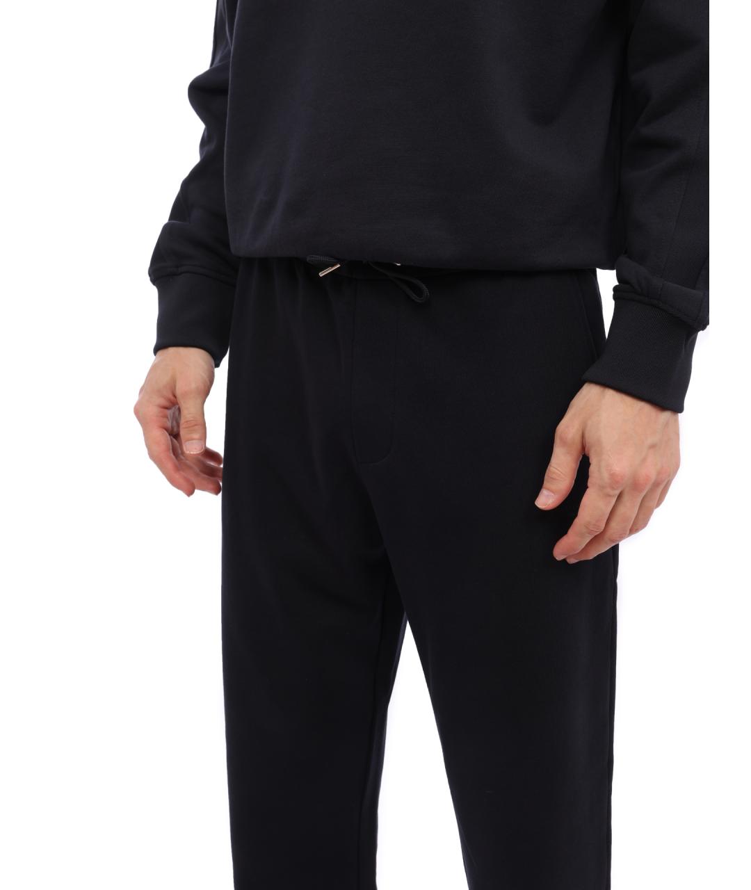 ARMANI EXCHANGE Черные хлопковые повседневные брюки, фото 5