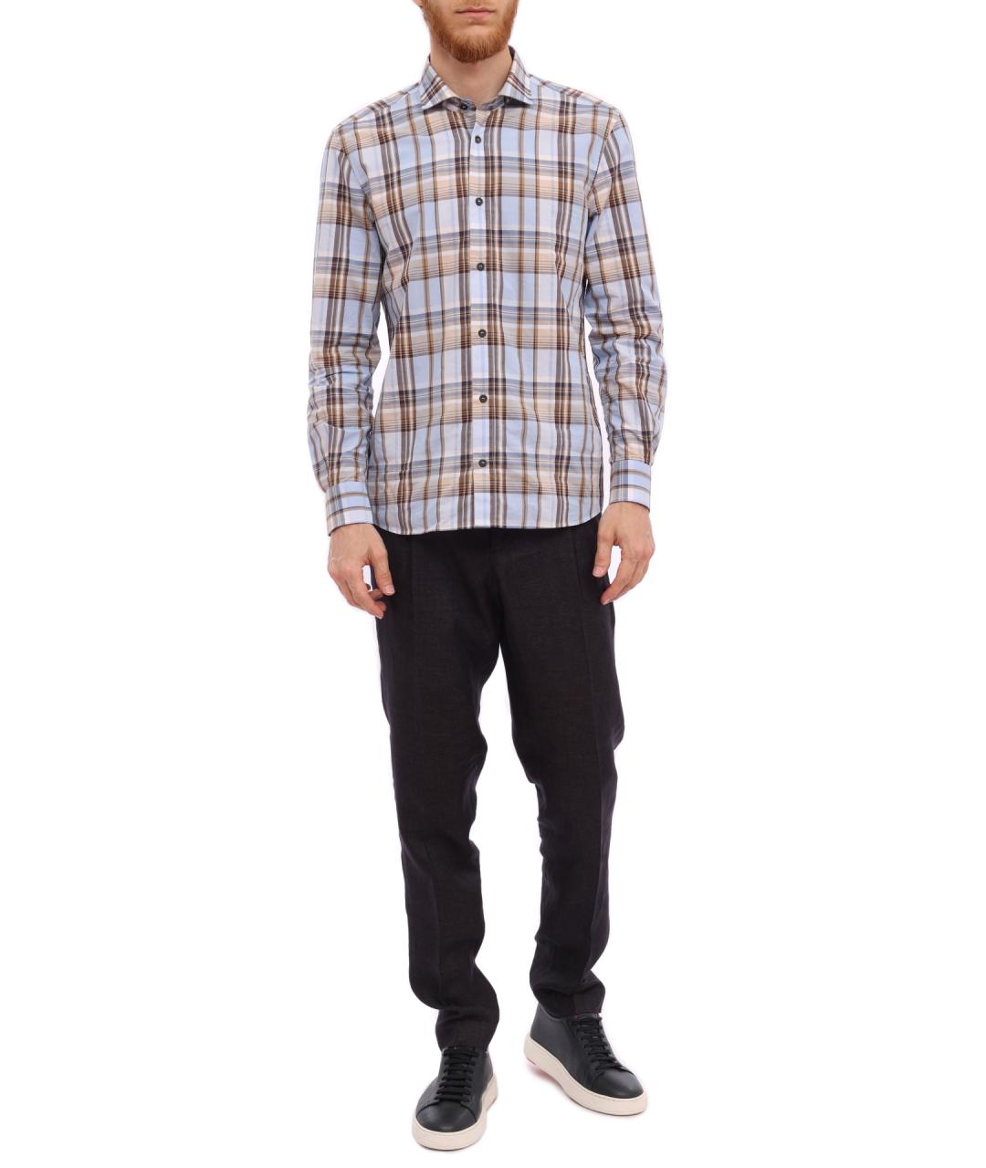 PESERICO Коричневые повседневные брюки, фото 4