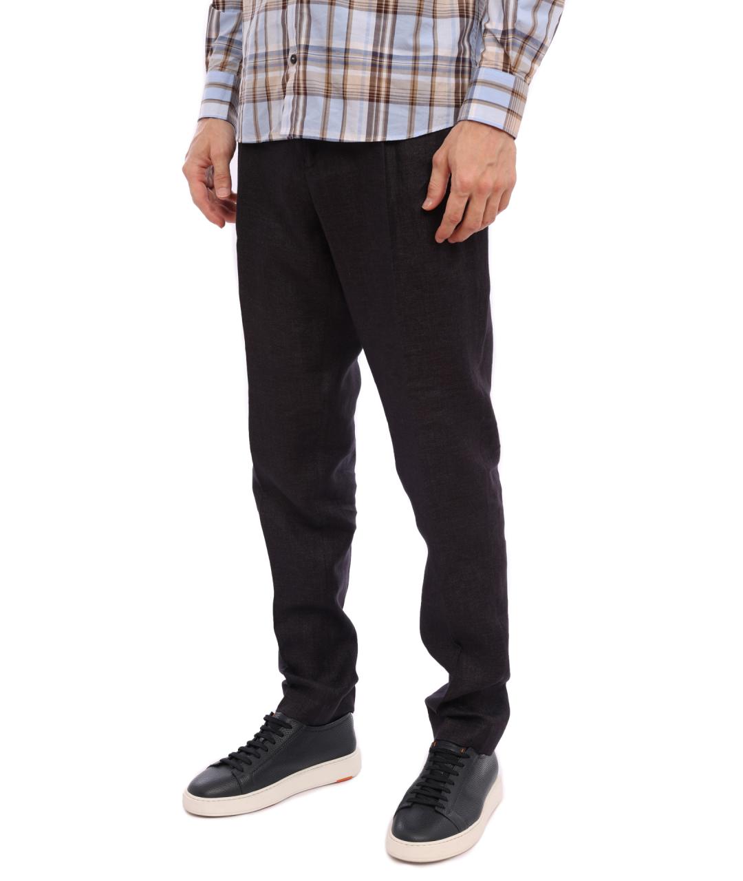 PESERICO Коричневые повседневные брюки, фото 3