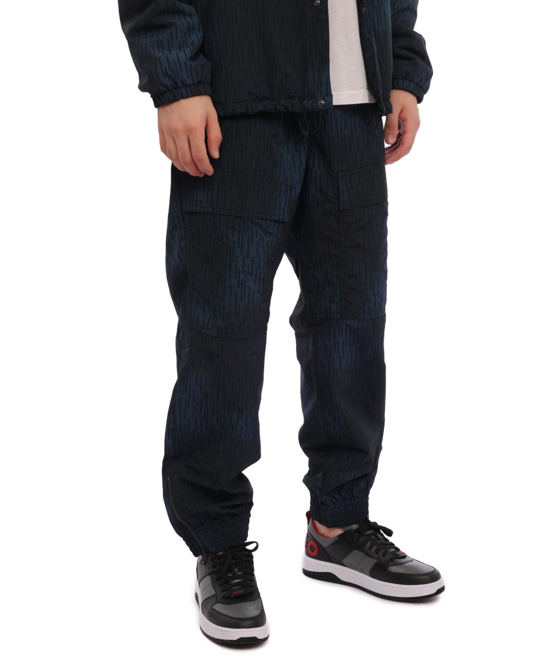 HUGO Синие повседневные брюки, фото 3