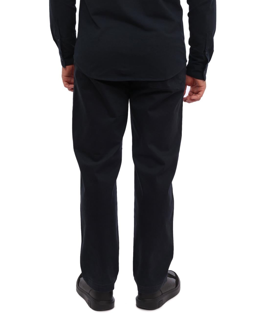 ARMANI EXCHANGE Синие хлопковые повседневные брюки, фото 4