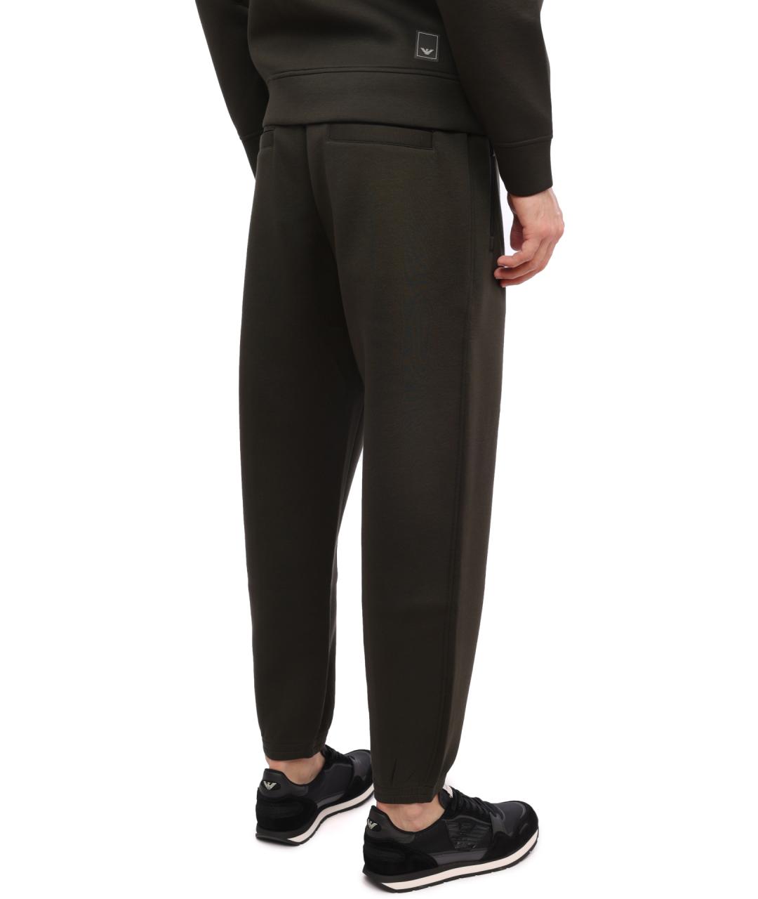EMPORIO ARMANI Хаки повседневные брюки, фото 4