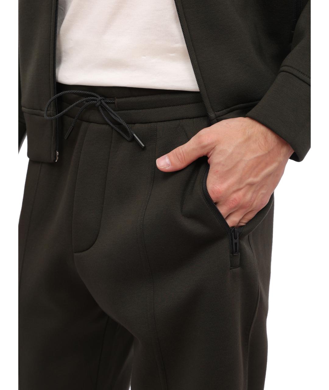 EMPORIO ARMANI Хаки повседневные брюки, фото 5