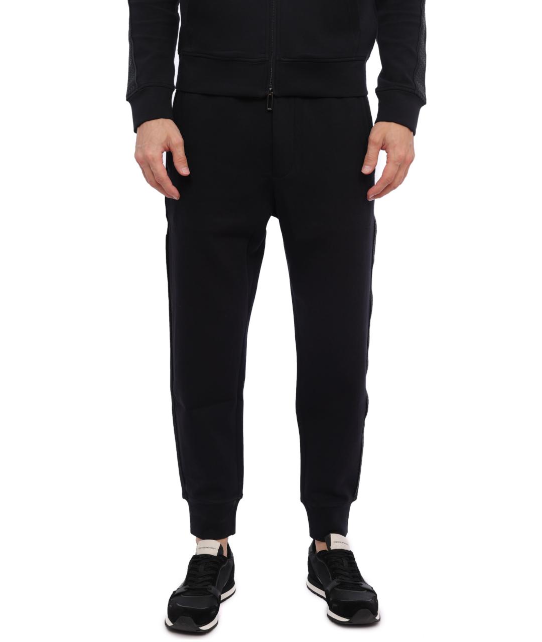 EMPORIO ARMANI Черные повседневные брюки, фото 1