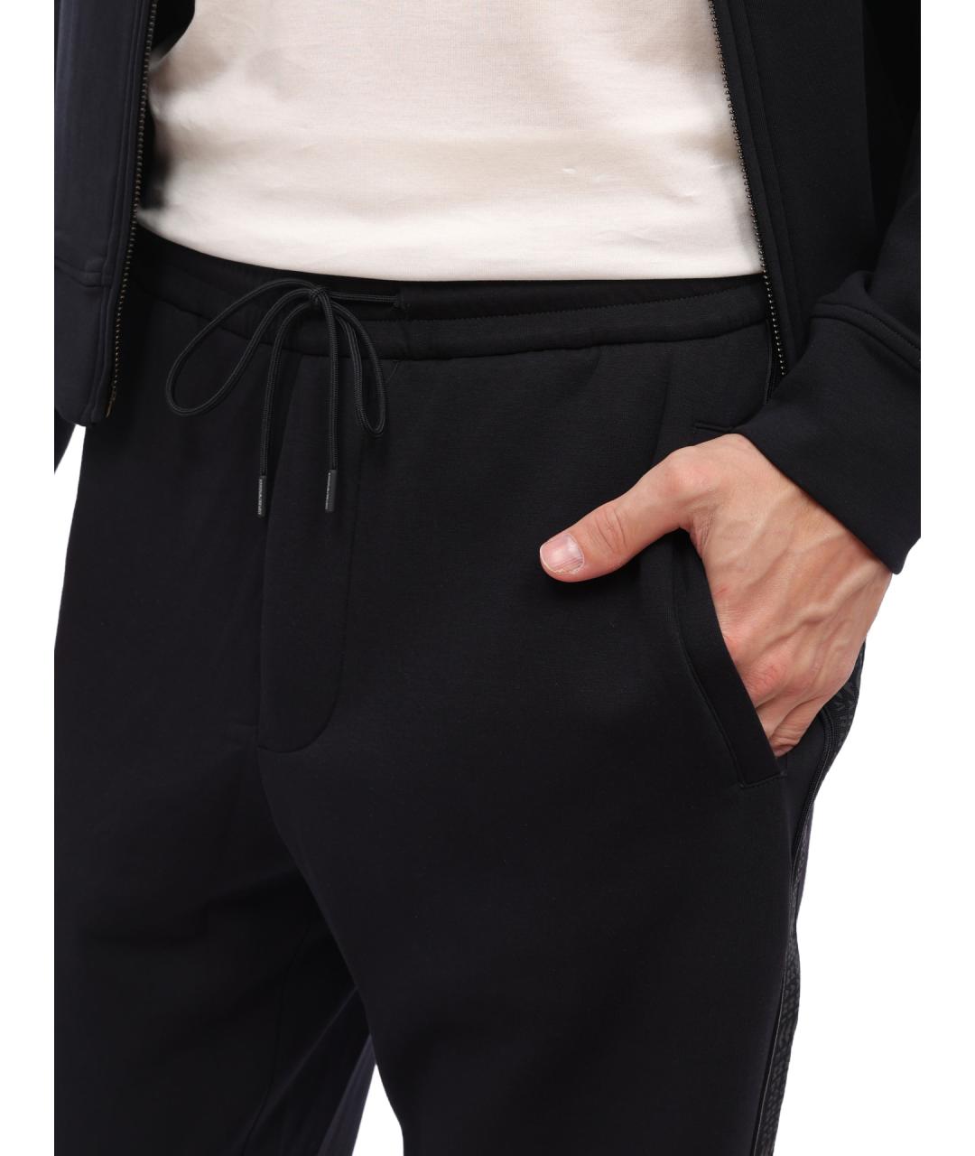 EMPORIO ARMANI Черные повседневные брюки, фото 5