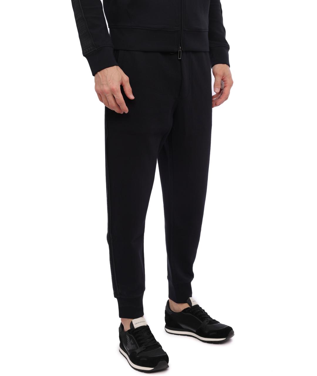 EMPORIO ARMANI Черные повседневные брюки, фото 3