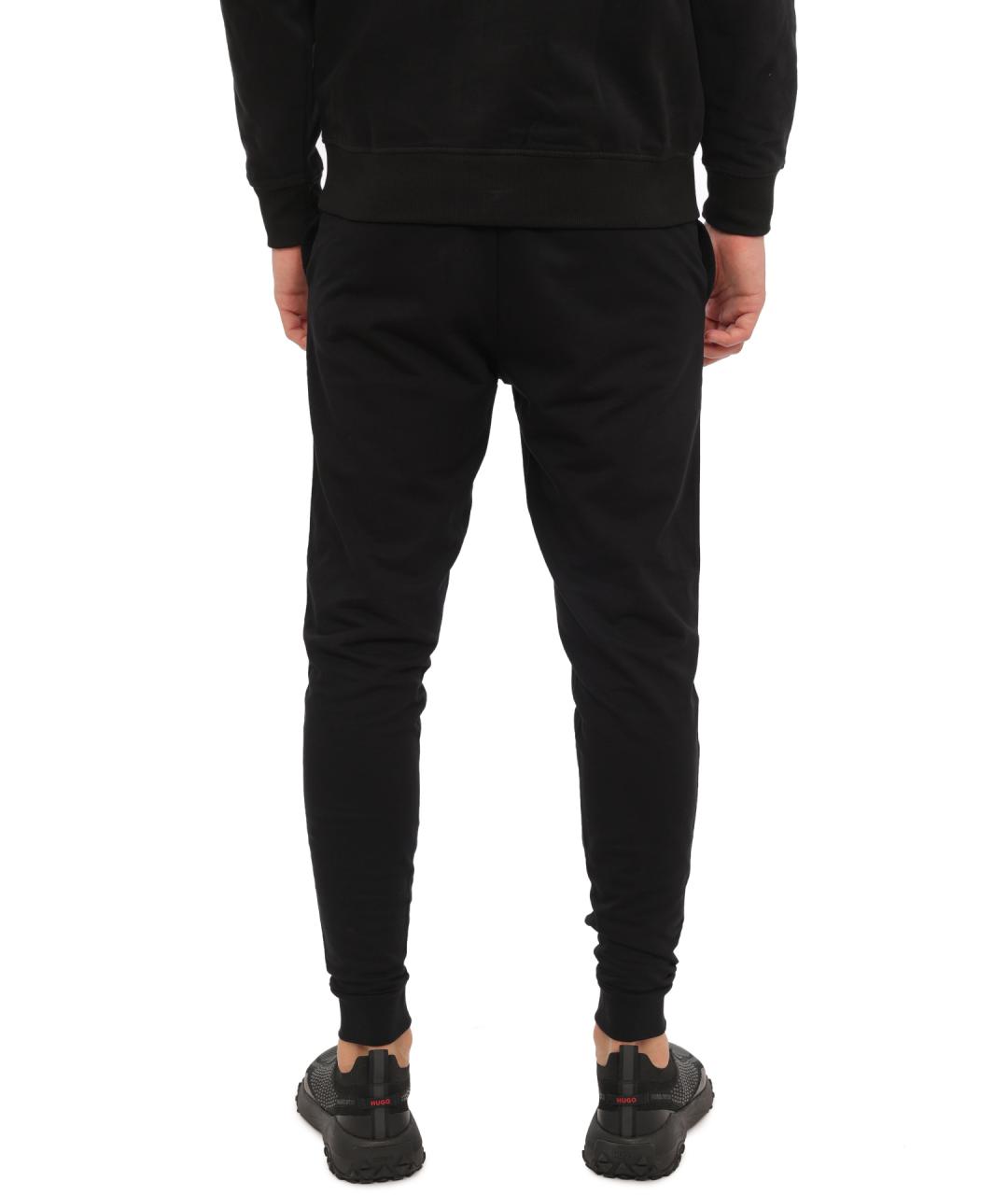 HUGO BOSS Черные хлопковые повседневные брюки, фото 4