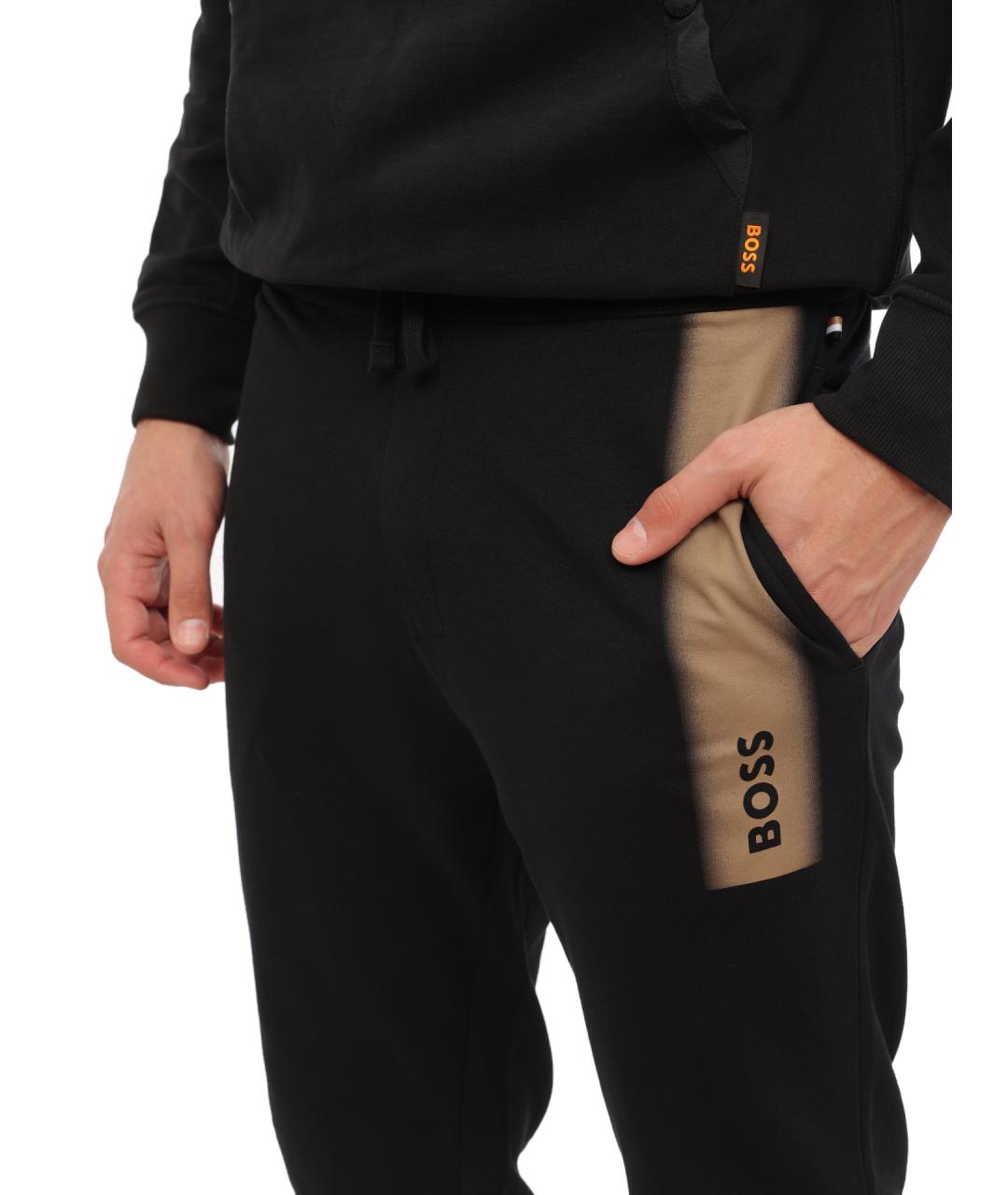 HUGO BOSS Черные хлопковые повседневные брюки, фото 5